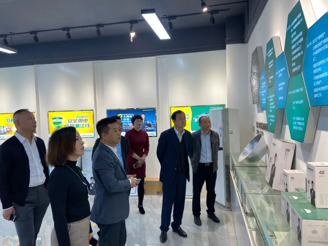 湖北省湖南商会会长罗振林一行参观考察91茄子成品短视频入口武汉厂